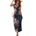 thumbnail image 1 of Vibe Blooming Tulips Sleeveless Dress Woman Fashion Long Dresses Women's Summer Suit Dress 2025, 1 of 7