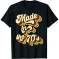 thumbnail image 1 of Vibe Born In 70s Costume Party Retro Groovy T-Shirt, 1 of 4