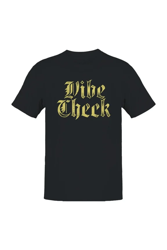 Vibe Check Gothic Grunge Design Edgy Alt Fashion Urban Style Unisex T-Shirt, up to size 5XL