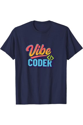 Vibe Coder Aesthetic Retro Programming Design T-Shirt