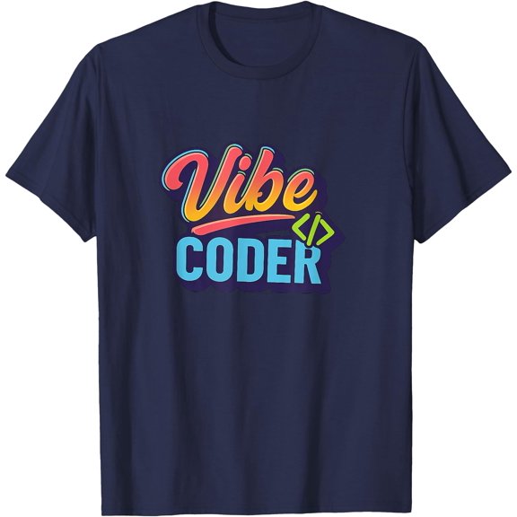 Vibe Coder Aesthetic Retro Programming Design T-Shirt