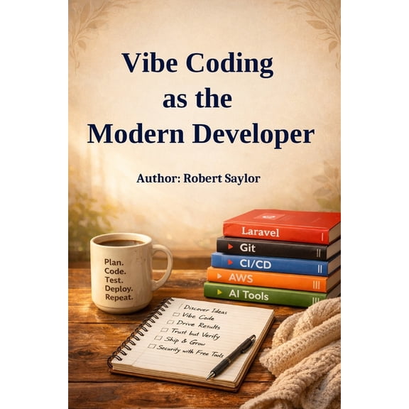 Vibe Coding as the Modern Developer: Building Production-Ready Laravel Applications with AI, Git, CI/CD, Docker, and AWS, (Paperback)