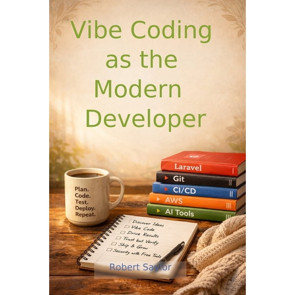 Vibe Coding as the Modern Developer: Building Production-Ready Laravel Applications with AI, Git, CI/CD, Docker, and AWS, (Paperback)