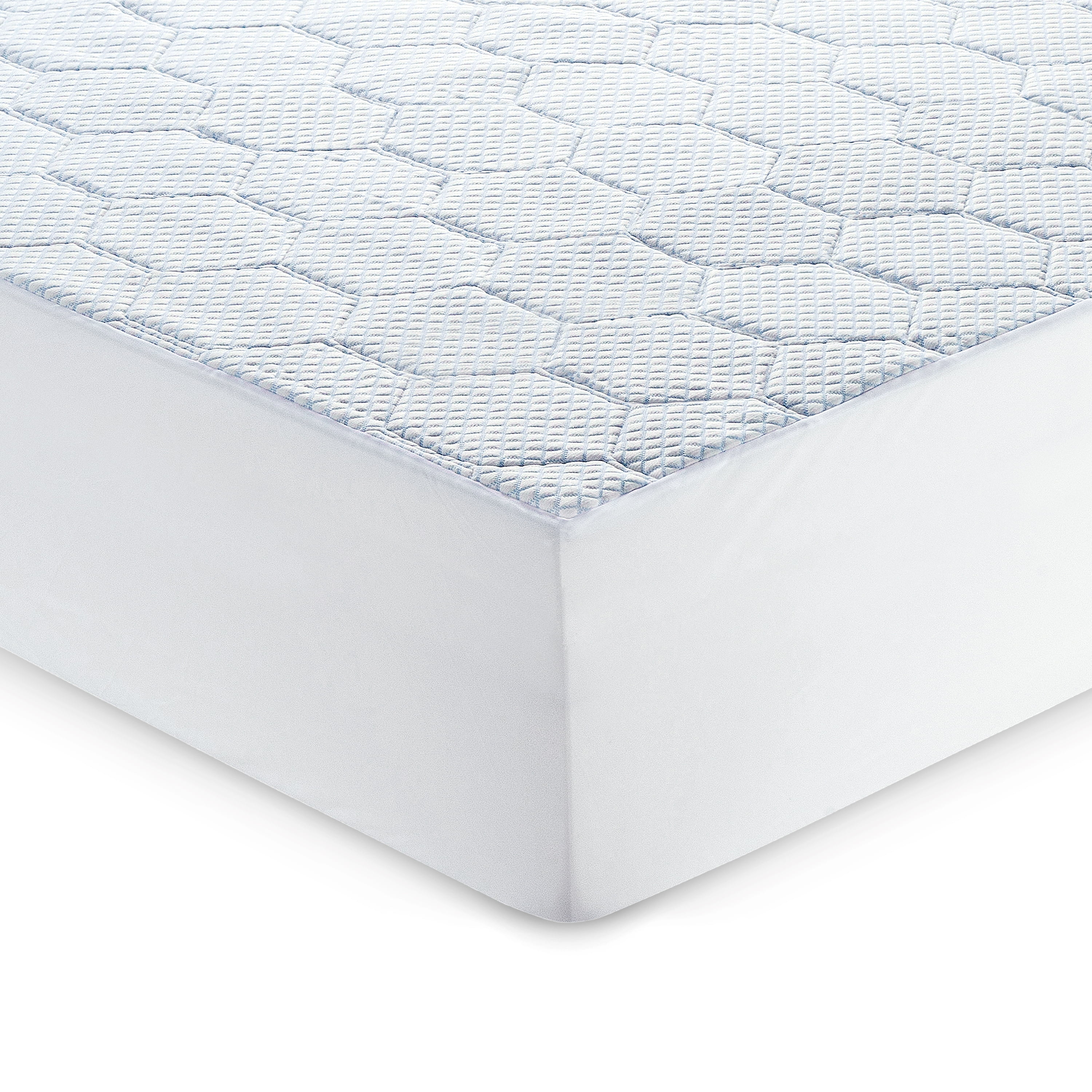 Full White Aerated Memory Foam Mattress Topper