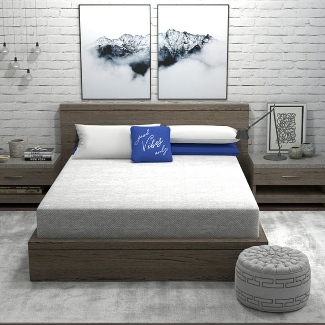 Vibe 10inch Full Size Gel Memory Foam Mattress Breathable Design