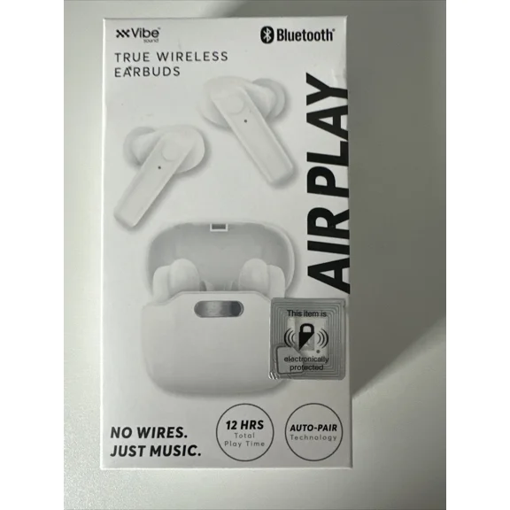 Vibe Sound Wireless Earbuds & Charging Case New