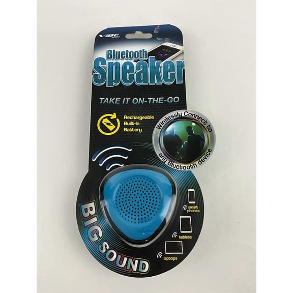 Vibe Wireless Bluetooth Rechargeable Speaker Blue New