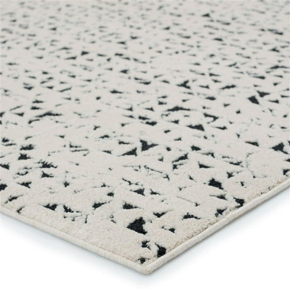 Vibe by Jaipur Living Avis Trellis Ivory/ Black Area Rug (4'X6')