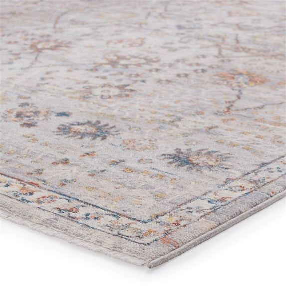 Vibe by Jaipur Living Katalia Trellis Gray Rust Runner Rug 3'X12'