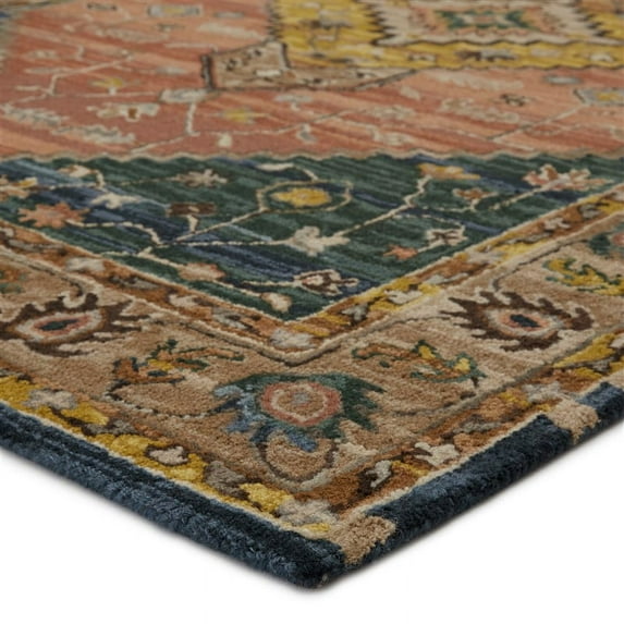 Vibe by Jaipur Living Seraphina Handmade Medallion Pink/ Yellow Area Rug (5'X8')