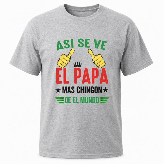 VibeNest El Papá Spanish Dad Graphic T-Shirt, Funny Father’s Day Tee