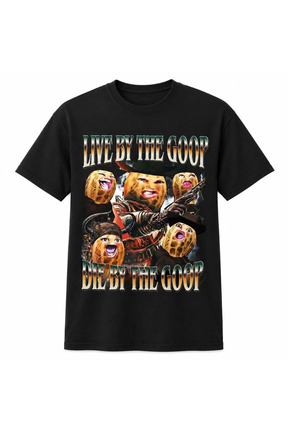Funny Goop Peanut Graphic T-Shirt, Unisex Classic Fit Cotton Tee, Bold Humor Meme Design