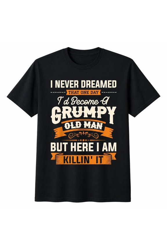 Funny Grumpy Old Man Graphic, Unisex Classic Fit Tee