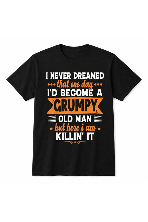 Grumpy Old Man Graphic, Unisex Short Sleeve Humor Tee