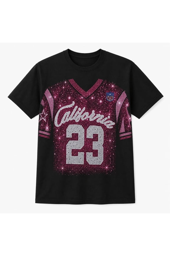 Men's Rhinestone Style Graphic, Unisex Classic Fit Tee