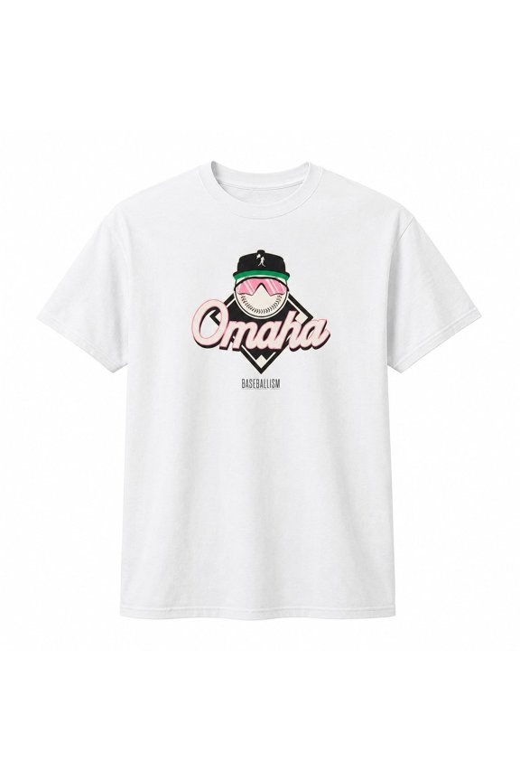 Omaha Baseball Graphic T-Shirt, Unisex Classic Fit Cotton Blend Tee