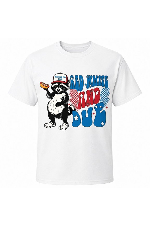 Red White and Due Maternity Graphic T-Shirt, Patriotic Mom to Be Tee