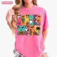 thumbnail image 1 of VibeNest Studio Unisex Summerween Spooky Summer Halloween Retro Tropical Garment Dyed Graphic T-Shirt, 1 of 8