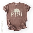 thumbnail image 1 of VibeNest Studio Unisex Vintage Witch Coven Silhouette Full Moon Halloween Garment-Dyed Graphic Tee, 1 of 5