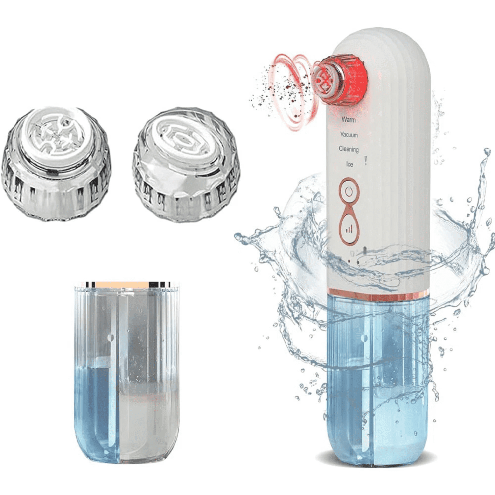Vibeat 5-in-1 Blackhead Remover Vacuum, Facial Pore Cleanser Device with Warming & Icing, Spa Facial Tool at Home