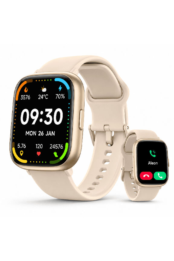 Smart Watch for Men Women,1.83" HD Touchscreen Smartwatch with Alexa System, Bluetooth Call, 120+Sports, IP68 Waterproof Fitness Tracker Compatible with Android and iOS, Pink
