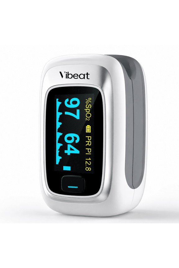 Fingertip Pulse Oximeter, Blood Oxygen Saturation & Heart Rate Monitor with OLED Display, SpO2 Finger Monitor for Sports & Aviation Use, S5