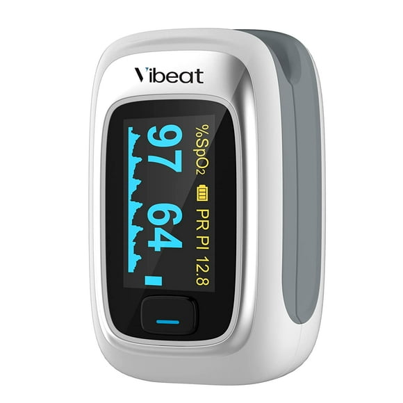 Vibeat Pulse Oximeter Fingertip, Heart Rate Monitor and SpO2 Levels, S5