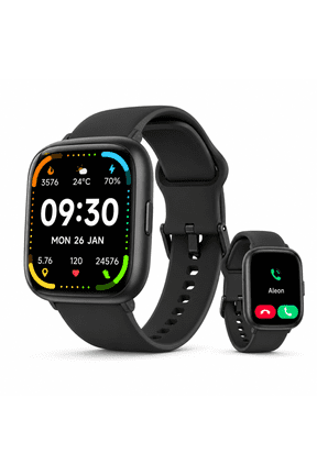 IDW26 1.83” Smartwatch - Fitness Watch w/ Alexa, IP68, 100+ Exercise Modes, Black