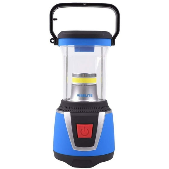 Vibelite Outdoor LED Camping and Emergency Portable Lantern w/ Flashlight - Blue
