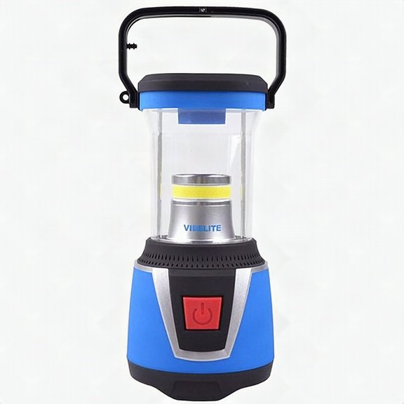 Vibelite Outdoor LED Camping and Emergency Portable Lantern w/ Flashlight - Blue