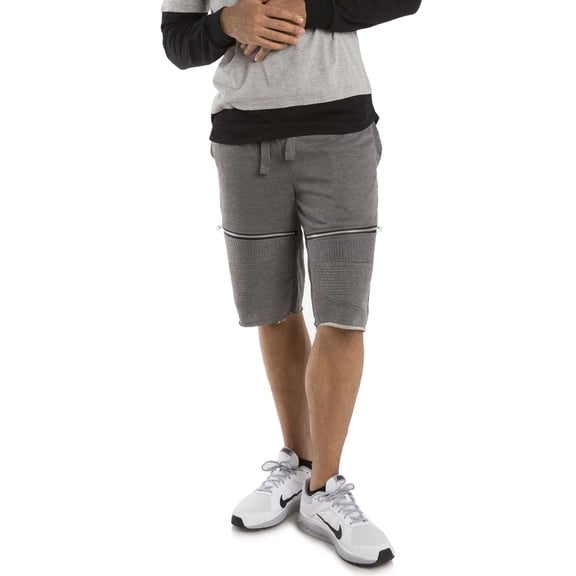 Vibes Men French Terry Board Shorts 13" Inseam Charcoal Small