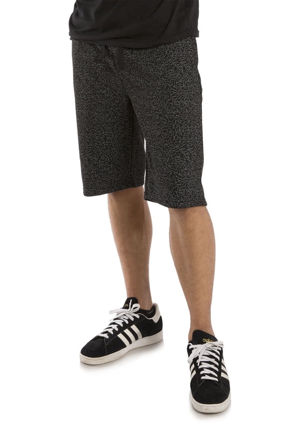 Men Printed Board Shorts 13" Inseam Black Male Size Charcoal Male Size Medium