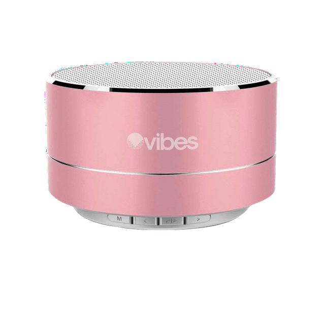 Vibes TAB - Metallic Portable Mini Wireless Speaker - IPX4 rated Water Resistant