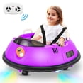 thumbnail image 1 of Vibespark 12V Bumper Car for Kid with Remote Control, Ride on Toys for Toddlers w/ 360 Degree Spin, 3 LED Lights, 5-point Safety Belit, 3 Speeds, Baby Bumper Car, Purple, 1 of 9