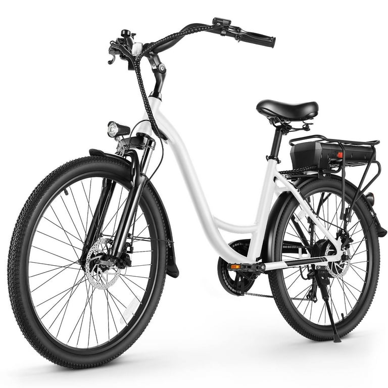 Funcid Electric Bike, Electric Bike for Adults 26 Ebike 500W Adult  Electric Bicycle, 48V 10.4Ah 19.8MPH Electric Mountain Bike, Lockable  Suspension