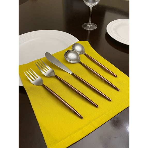 Vibhsa Hammered Stainless Steel Flatware 20-PC Set