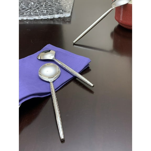 Vibhsa Silverware Soup Spoons Set of 6