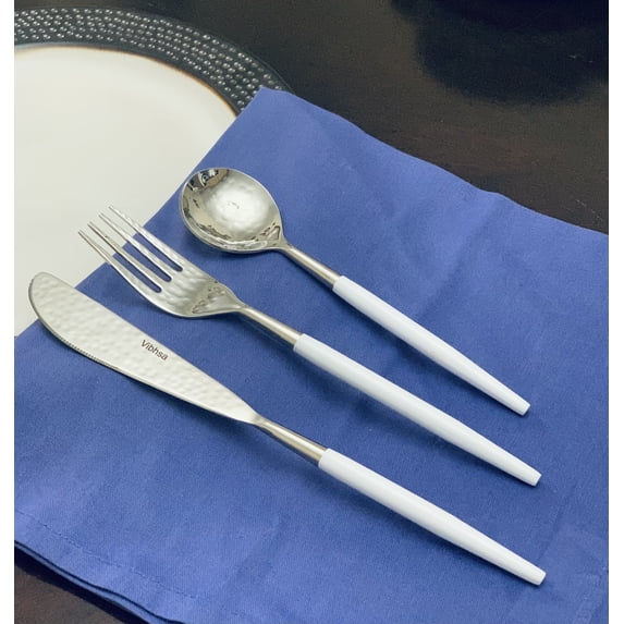 Vibhsa Stainless Steel Set of 18 Pieces (Dinner Knife, Dinner Fork, Soup Spoon)