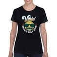 thumbnail image 1 of Vibin’ Since Day One - Cool Retro Emoji Smiley Graphic Women's T-shirt, 1 of 4