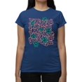 thumbnail image 1 of Vibing Smiley Face Graphic Tee T-shirt Color Women's, 1 of 3