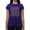 thumbnail image 1 of Vibing Smiley Face Graphic Tee T-shirt Color Women's, 1 of 3