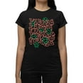 thumbnail image 1 of Vibing Smiley Face Graphic Tee T-shirt Women's, 1 of 3