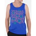 thumbnail image 1 of Vibing Smiley Face Graphic Tee Tank Top Men's, 1 of 3