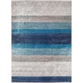 thumbnail image 1 of Viborg Blue Striped Polyester Area Rugs for Living Room Washable Rugs Boho Moroccan Area Rug Soft Geometric Bohemian Carpet Distressed Indoor Rug for Bedroom Dining Room Office Nonslip Rug, 1 of 9