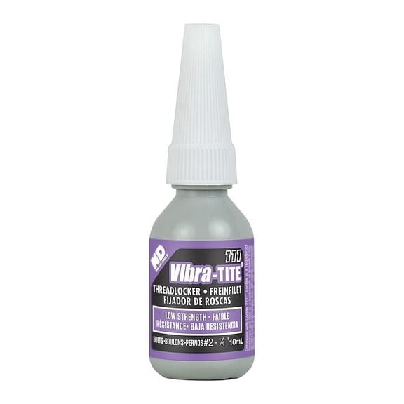 Threadlocker, VIBRA-TITE 111, Purple, Low Strength, Liquid, 10 mL Bottle