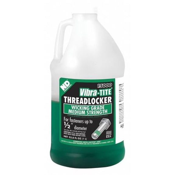 VIBRA-TITE 15000 Threadlocker,Green,Bottle,1L