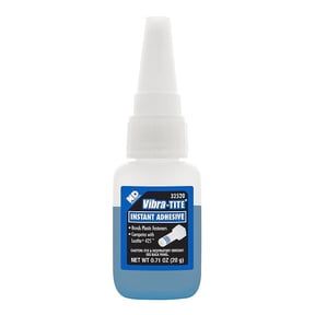 Vibra-Tite Plastic Threadlocker, VIBRA-TITE 325, Blue, Liquid, 20 g Bottle 32520