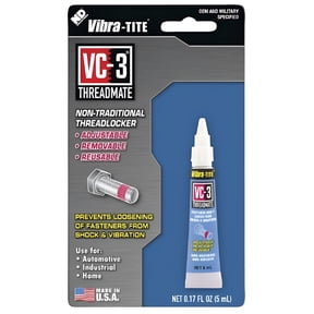 Reusable Threadlocker, VC-3, Red, High, Liquid, 0.16 fl oz, Tube 21305
