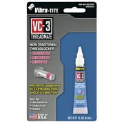 Reusable Threadlocker, VIBRA-TITE VC-3, Red, High, Liquid, 0.16 fl oz, Tube