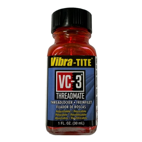 Reusable Threadlocker, VIBRA-TITE VC-3, Red, High, Liquid, 1.01 fl oz, Bottle